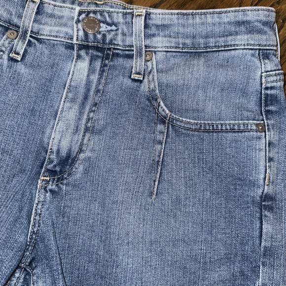 AG Adriano Goldschmied Darted Hailey Ex-Boyfriend Denim Cut Off‎ Shorts 26R 2" - Picture 3 of 9